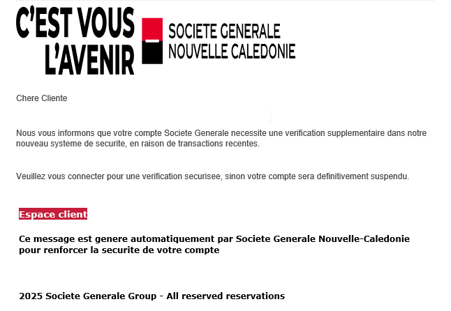 Exemple phishing SGNC